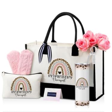 Imagem de Geiserailie Conjunto de 8 peças de presentes para mulheres, incluindo copo de copo, sacola de supermercado, meias de pelúcia, chaveiro e envelope de cartão, Colorido., One Size