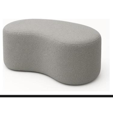 Imagem de Puff Orgânico 80x45cm Moderno e Elegante  Assento Decorativo Confortáv