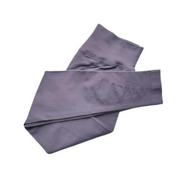 Imagem de tincolia Leggings femininas apertadas boca flare sem costura calças de ioga push up esportes banda baixa nervurada fitness meia-calça - cogumelo-P