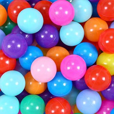 Imagem de STARBOLO Bolas de bola - 100, 200, 500 peças, livre de ftalatos, livre de BPA, não tóxicas, à prova de esmagamento, bolas de brincar para crianças, barraca de brincar, piscina, parque de brincar