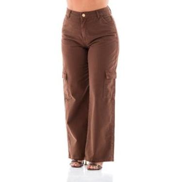 Imagem de Calça Collor Feminina Arauto Wide Cargo-Feminino