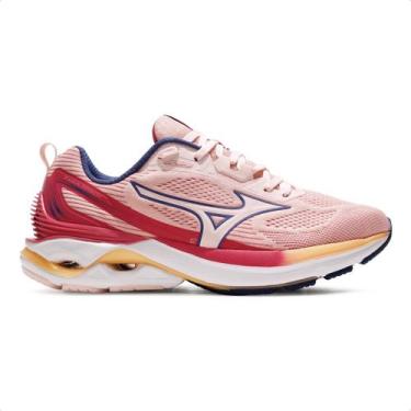 Imagem de Tênis Mizuno Wave Dynasty 7 Feminino, Rosa, Bordô, 39