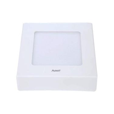 Imagem de Painel Luminária Alumínio Quadrado Sobrepor 6w 6500K Avant