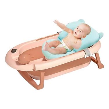 Imagem de Banheira Dobrável Com Cama Anatômica Para Bebê Recém Nascido - Tibaby,