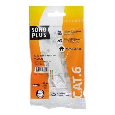 Imagem de Keystone rj45 cat.6 soho plus 35050413 furukawa