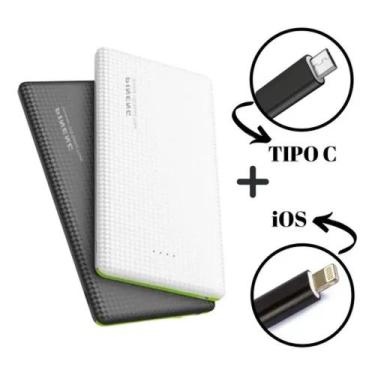 Imagem de Carregador Celular Power Bank Pineng 10000mah - peing, Branco