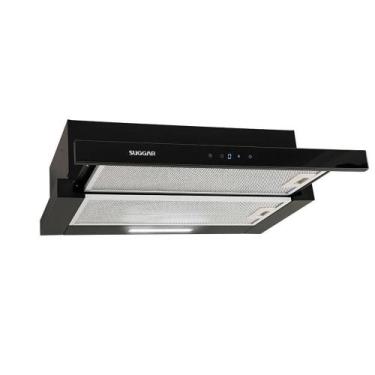 Imagem de Depurador De Ar Suggar Slim De Embutir 80cm Preto 220v De82thpt Depura