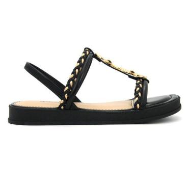 Imagem de Sandalia Feminina Dakota Original Elastico Confortavel 771, 36, Preto