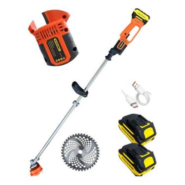 Imagem de Aparador De Grama Sem Fio Brushless 2 Baterias 21v+ Carretel Nylon - B