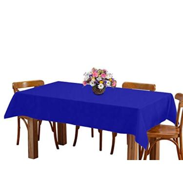 Imagem de Toalha de mesa 6 Lugares 2,00m Retangular Oxford Azul Royal