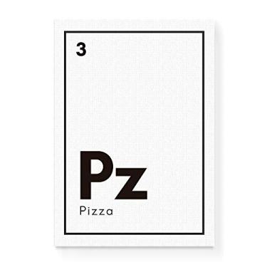 Imagem de Arte Maníacos Quadro Decorativo em Tela Canvas Pizza Elemento - 23x16,25cm