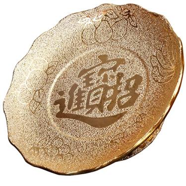 Imagem de PAYNAN Prato de frutas de cerâmica chinesa Budista Prato de frutas Buda Decoração de casa Buda