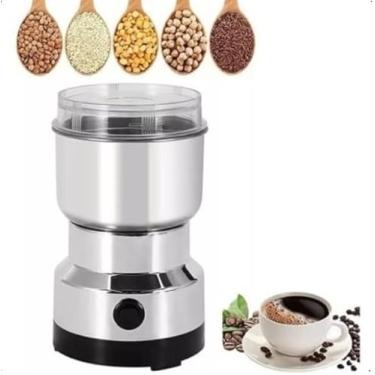 Imagem de Moedor Elétrico de Café e Grãos Multiuso Triturador Inox com 4 Laminas Shaolong®