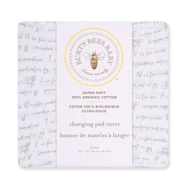 Imagem de Burt's Bees Baby - Capa para trocador de fraldas, forro 100% algodão orgânico para trocador de fraldas padrão de 40,64 x 81,24 cm