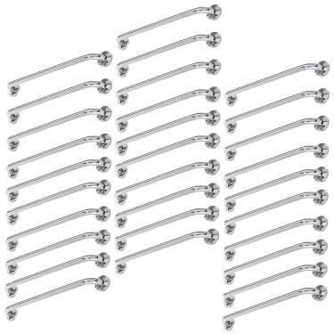 Imagem de Barra Alça Apoio 80cm Kit 30 Uni Aço Inox Suporte Anti Queda Apoio Idoso Gestante Acessibilidade Segurança Escada Corrimao Box Banheiro Corredor