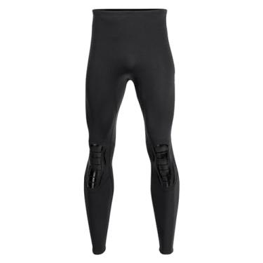 Imagem de Deevoka Calças de roupa de mergulho Calças de mergulho 1,5 mm Calças de surf de neoprene para mergulho com snorkel, natação e canoagem, preto, L Homens