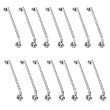 Imagem de Alça de Apoio Barra 80cm Inox Acessibilidade Kit 14 Unidades Idoso Def