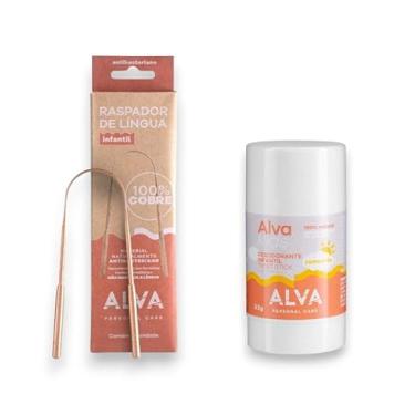 Imagem de Combo kids 1 Raspador de língua infantil + 1 Desodorante infantil em barra camomila 33g