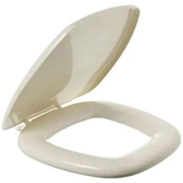 Imagem de Assento Sanitário Iris Bege Tampa para Vaso Onix Almofadado - DUDA