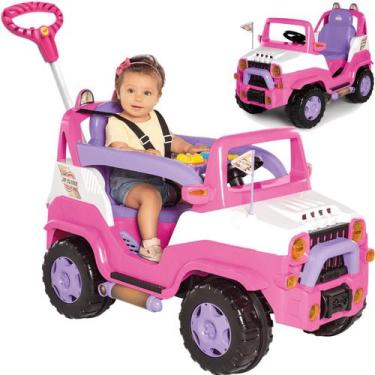 Imagem de Carrinho de Passeio e Pedal Empurrador Calesita Diipi Rosa, Rosa, Diip