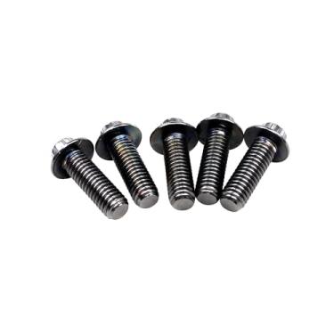 Imagem de 12 pontos de aço inoxidável preto 3/20.3 cm-40.6-2.5 cm Rotores de freio traseiro Ferragens de parafusos de montagem para Harley Davidson Softail Dyna Touring Sporster (preto)