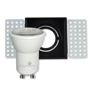 Imagem de Spot Embutir No Frame Direcionável Preto Lâmpada 3.5W 6500K - Gaya