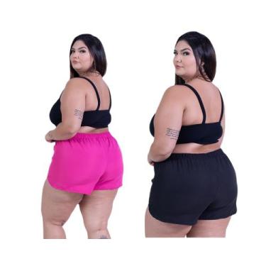 Imagem de Short De Banho Feminino Tactel Saída De Praia Plus Size Piscina Leve F