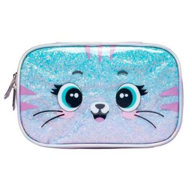Imagem de Estojo Box Pack Me Cat Brilhosa Lilás Escolar - Pacific