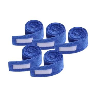Imagem de predolo 5x Faixa de cabeça absorvente SPA Faixa de cabelo Ferramenta de cabelo quente Elástico SPA Faixa de cabeça portátil Salão Perm Faixa de cabeça Toalha, Azul