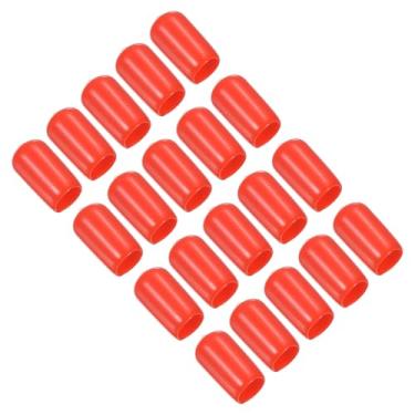 Imagem de PATIKIL Capa de ponta de taco de sinuca de 10,5 mm, 20 peças de pontas de taco de sinuca, capa de borracha, protetor de cabeça de bilhar, ferramenta de cabeça de bastão para acessório de sinuca,