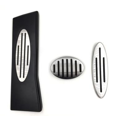 Imagem de FINMOKAL 3 peças capas de pedal de carro acelerador freio a gás tampa do pedal compatível com Mini Cooper at Pedal R52 R53 R55 R56 R57 R58