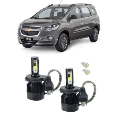 Imagem de Kit 2  Lampadas Super Led Farol Alto E Baixo H4 Gm Spin - Tech one Vx 