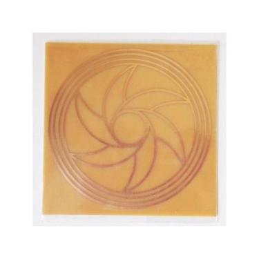 Imagem de Placa Grafico Triturador G 15x15cm - Radionica Radiestesia - Dhonella