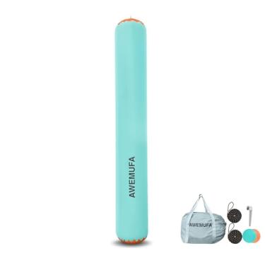 Imagem de AWEMUFA Para-choque inflável de barco de 3 m para ancoragem pesada, grande amortecedor de barco para ancoragem, para-choque inflável para barco pontão, barco de pesca, iate pequeno (sem bomba)