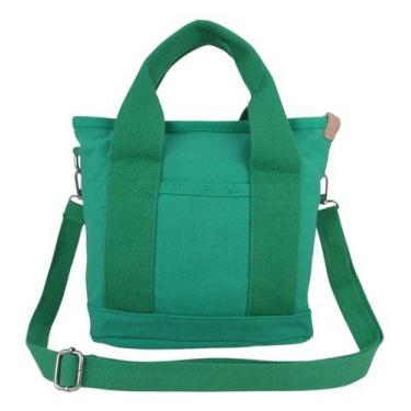 Imagem de Bolsa Feminina Transversal de Ombro Em Lona Casual Dia A Dia Trabalho 