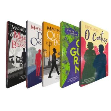 Imagem de 5X Livros Físicos Clássicos Brasileiros Dom Casmurro Quincas Borba O G