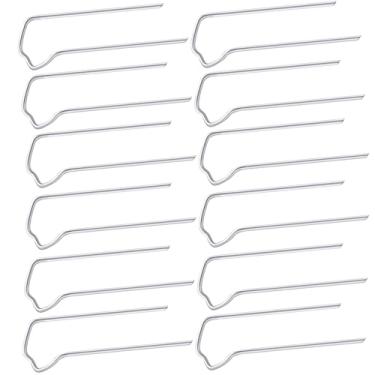 Imagem de Pinos florais, pino de planta em forma de U de 4 cm, 80 peças de pinos em U para coroas de palha de plantas internas, pino de costura artesanal de samambaia verde para espuma de palitos florais,