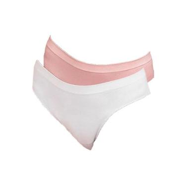 Imagem de Kit com 2 Calcinhas Biquíni Hope S38020 Colorido, Branco, G