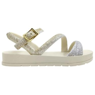 Imagem de Sandália Infantil Menina Papete Casual Dia a Dia Passeio Glitter Zaxy 19124