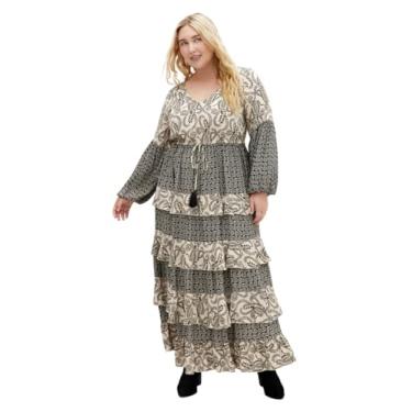 Imagem de City Chic Vestido longo com mangas Dreamweaver Plus Size na Dreamweaver, Dreamweaver, 54