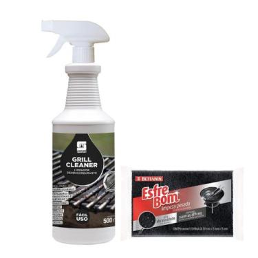 Imagem de Kit Limpa Churrasqueiras e Grelhas Limpeza Desengordurante - Spartan e