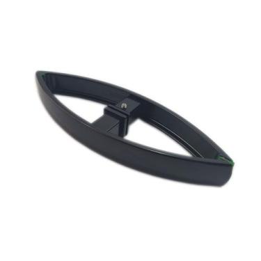 Imagem de Puxador curvo com 1 furo 27cm para porta de vidro e portão - Preto - D