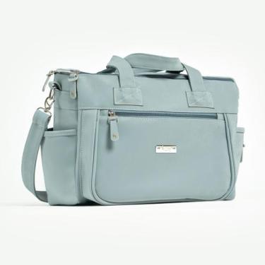 Imagem de Bolsa Maternidade Grande Linha Glamour Azul - Hug