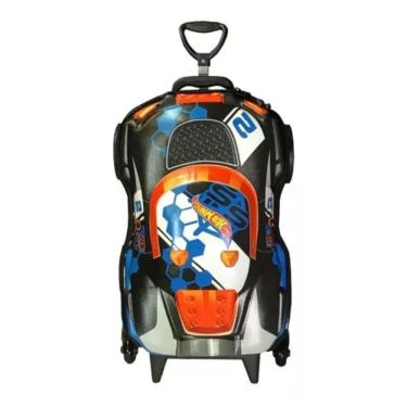 Imagem de Mochila De Rodinhas 3d Hotwheels Terrain Preto Diplomata 2500gm21
