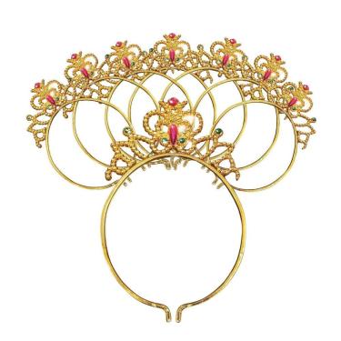 Imagem de Kit 30 Tiaras Douradas De Princesa Rainha Encanto E Glamour