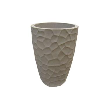 Imagem de Vaso Polietileno Japi Cônico Prisma Jvopr30 Mármore