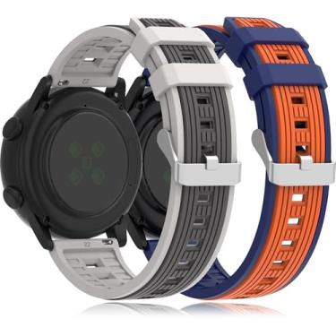 Imagem de Pulseira de silicone de liberação rápida de 22 mm para Garmin Vivoactive 4 / Forerunner 265 / Forerunner 255 / Venu 2 / Venu 3 – pulseira de substituição macia à prova de suor, 2P2