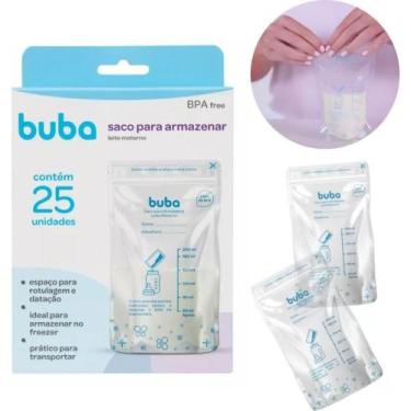 Imagem de Saco Para Armazenar Leite Materno Buba C/ 25un 200ml