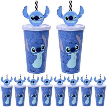 Imagem de 25 Copos Stitch Orelhas para Aniversário Lembrancinha Festa - Plasútil