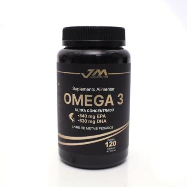 Imagem de Omega 3 Ultra Concentrado, 840mg EPA, 630mg DHA, 120 Cápsulas, 1000mg JMSuplementos